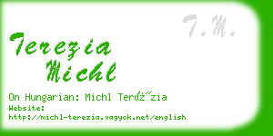 terezia michl business card